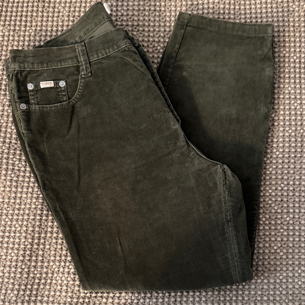 PIONEER Men's Dark Green Corduroy Pants🫒